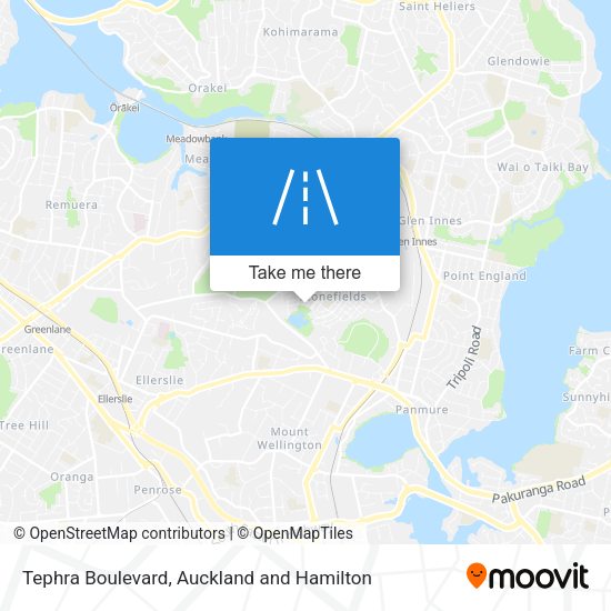 Tephra Boulevard map