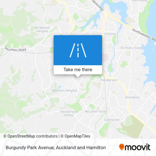 Burgundy Park Avenue map