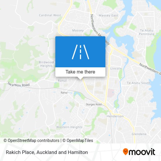 Rakich Place map