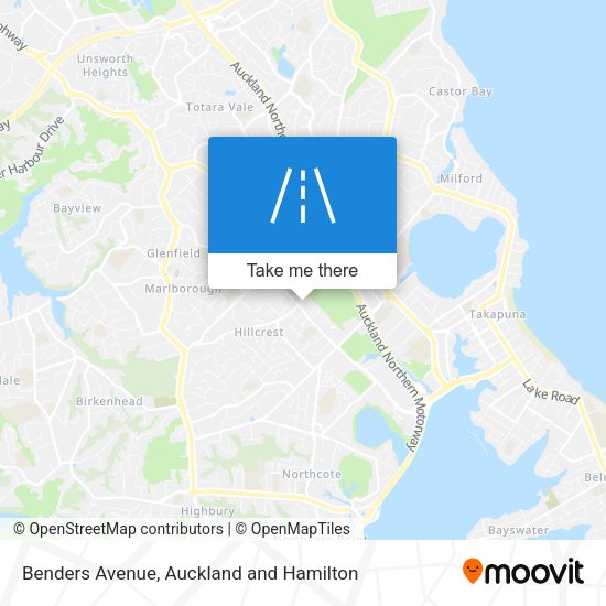 Benders Avenue map