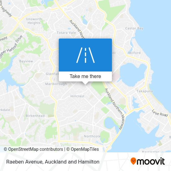 Raeben Avenue map