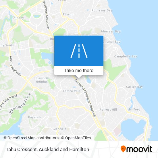 Tahu Crescent map