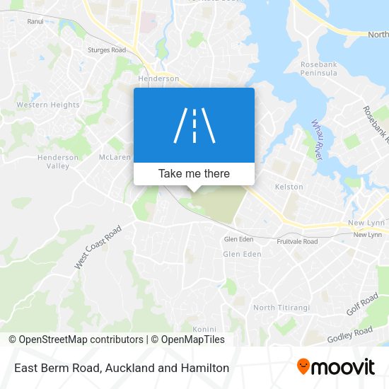 East Berm Road map
