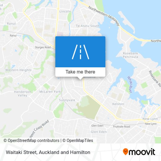 Waitaki Street map