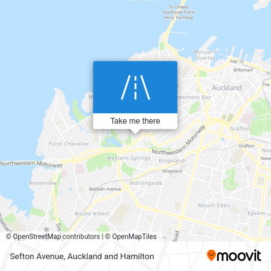 Sefton Avenue map