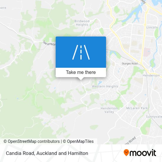 Candia Road map