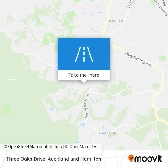 Three Oaks Drive map
