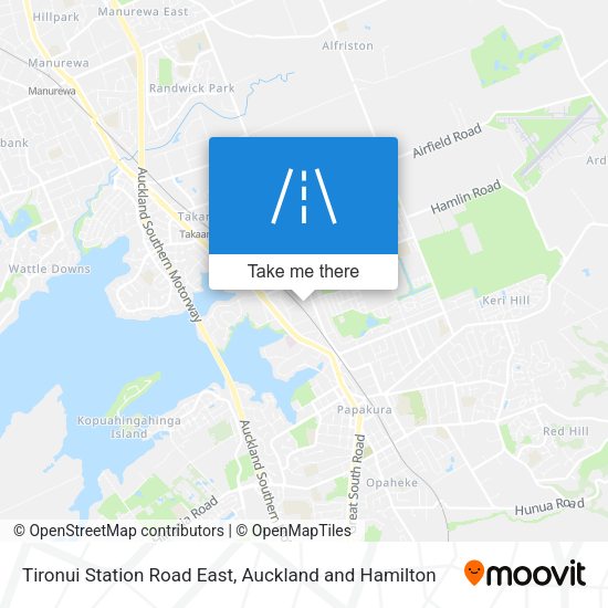 Tironui Station Road East map