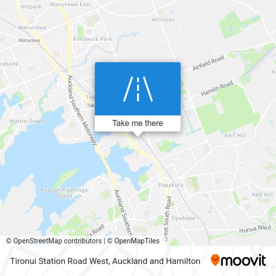 Tironui Station Road West map