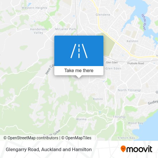 Glengarry Road map