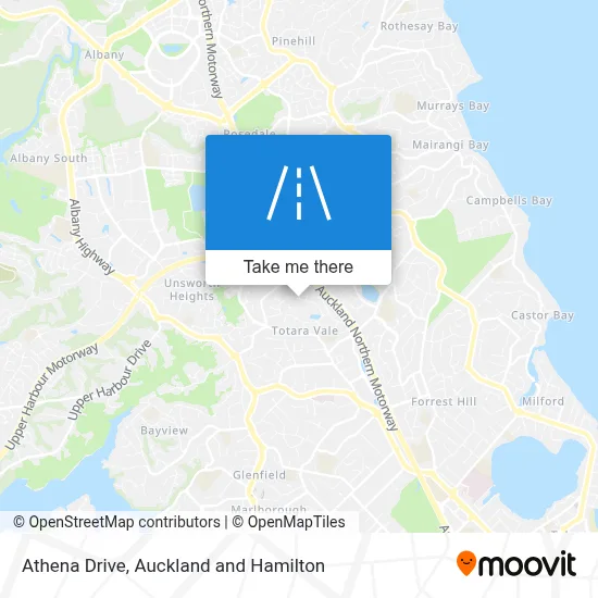 Athena Drive map