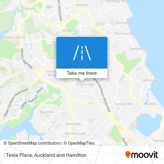 Tesla Place map