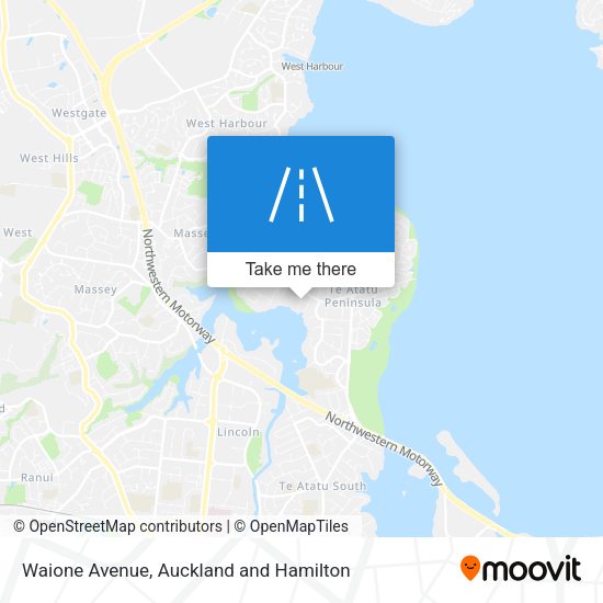 Waione Avenue map