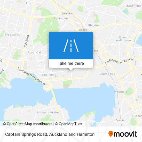 Captain Springs Road map