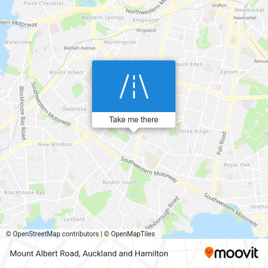 Mount Albert Road map
