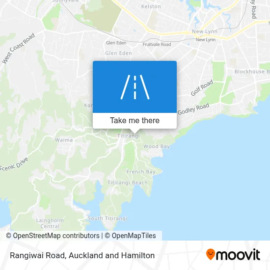Rangiwai Road map