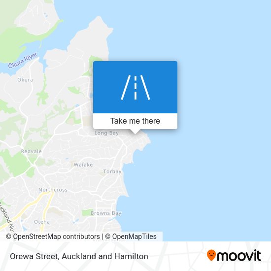 Orewa Street map