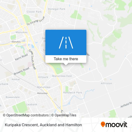 Kuripaka Crescent map