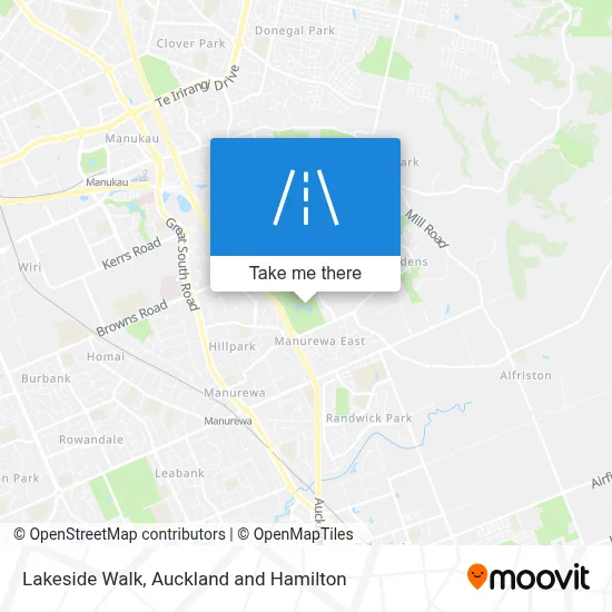 Lakeside Walk map