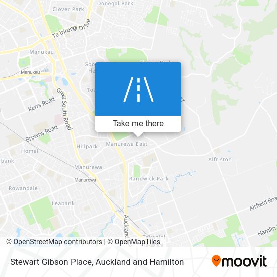 Stewart Gibson Place map