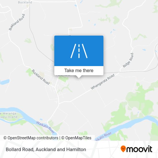 Bollard Road map