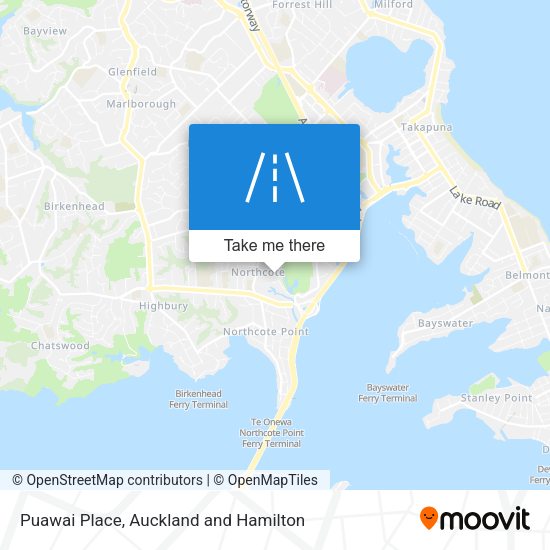 Puawai Place map