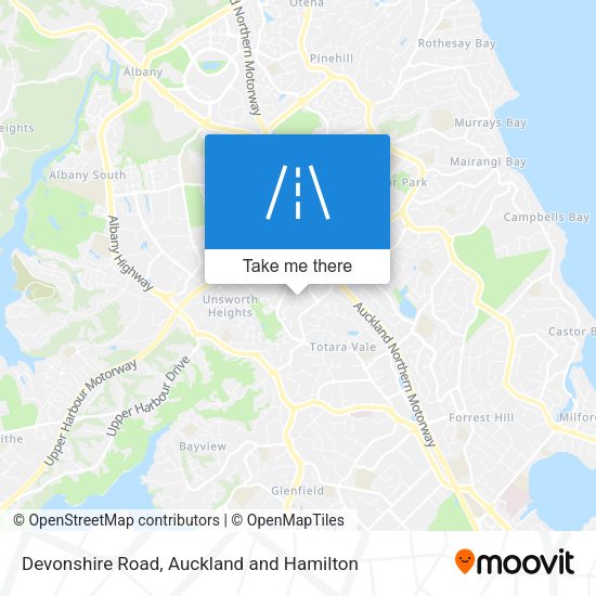 Devonshire Road map