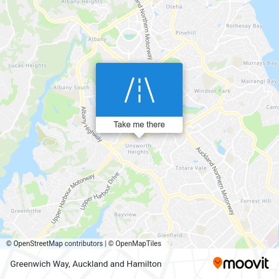 Greenwich Way map