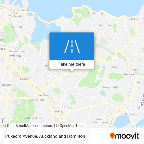 Pukeora Avenue map