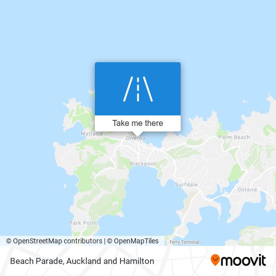 Beach Parade map