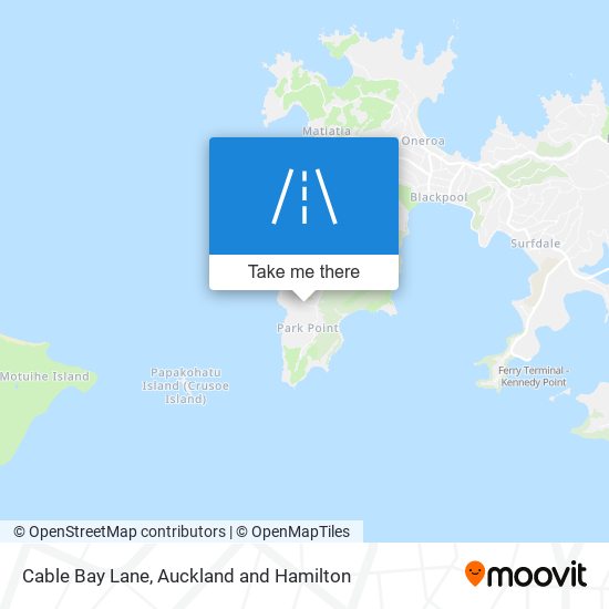 Cable Bay Lane map