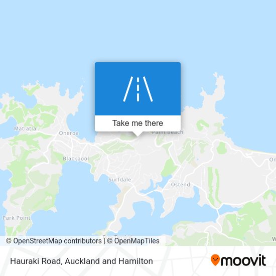 Hauraki Road map