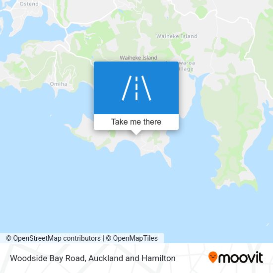 Woodside Bay Road map