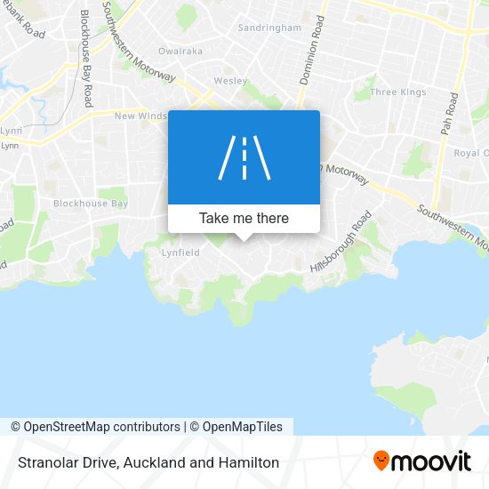 Stranolar Drive map