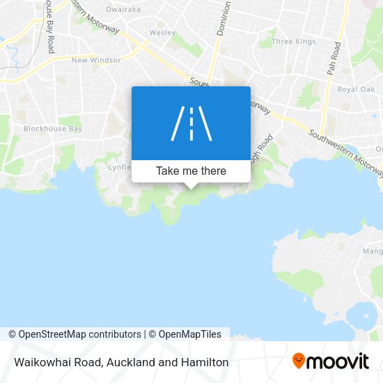 Waikowhai Road map