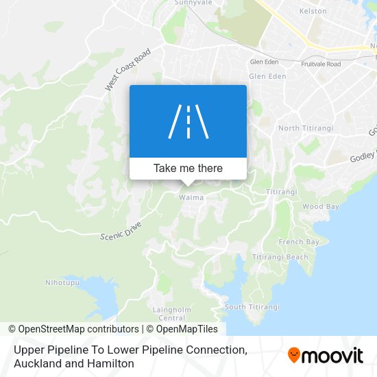 Upper Pipeline To Lower Pipeline Connection map