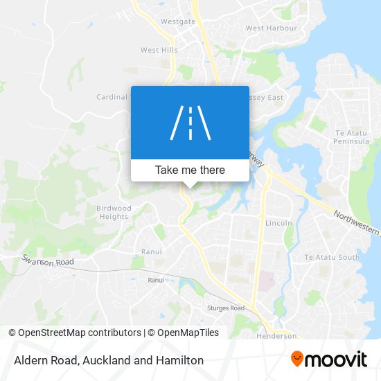 Aldern Road map
