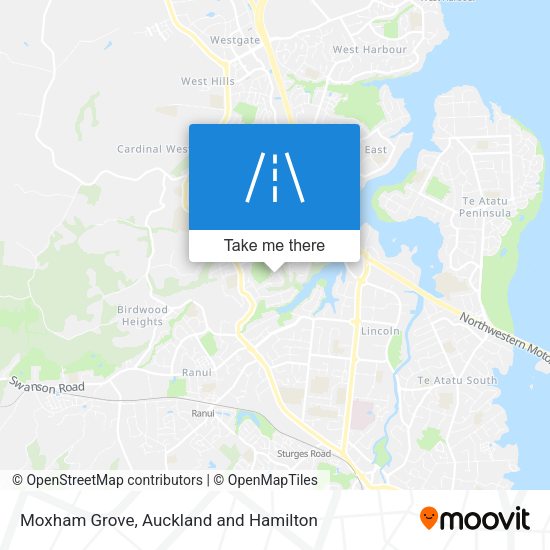 Moxham Grove map