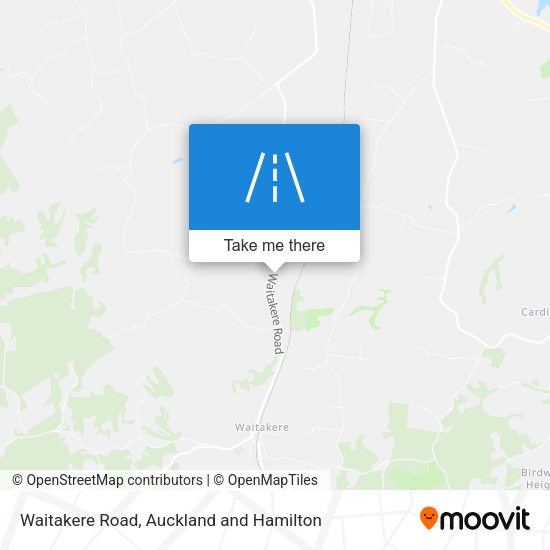 Waitakere Road map