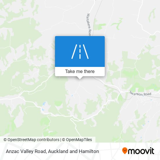Anzac Valley Road map