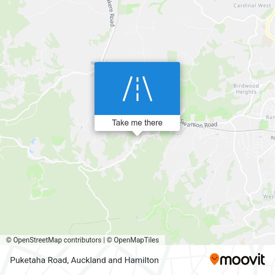 Puketaha Road map