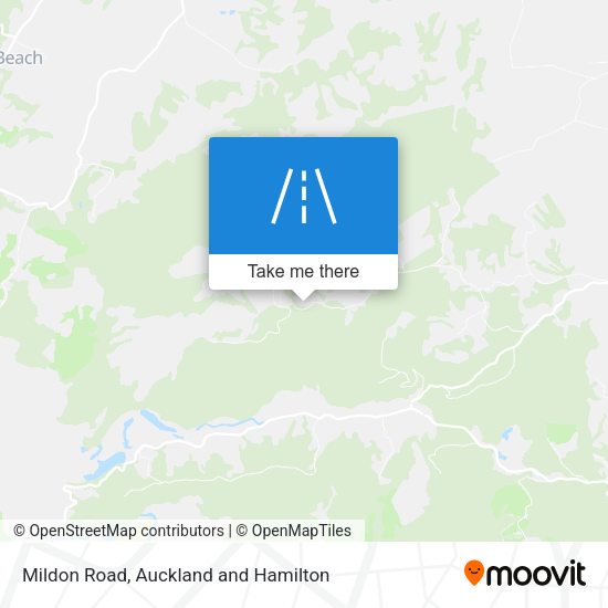 Mildon Road map