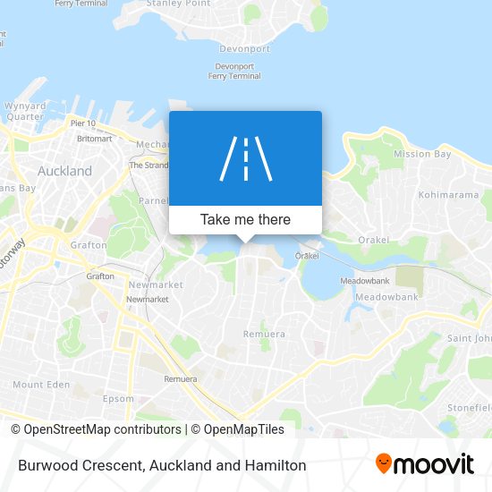 Burwood Crescent map