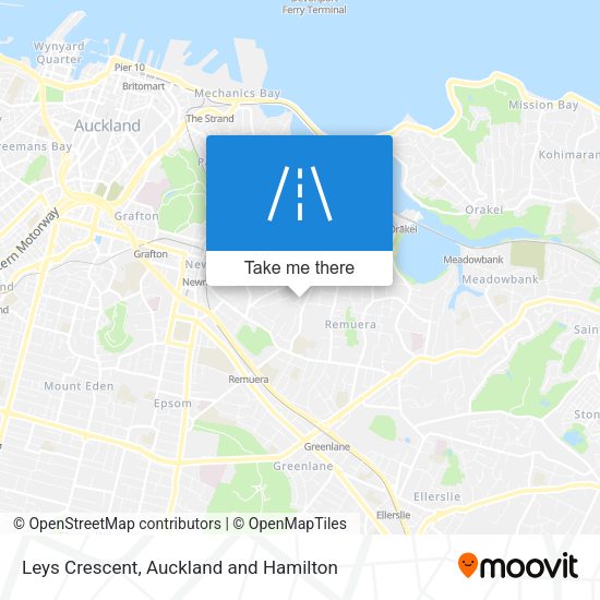 Leys Crescent map