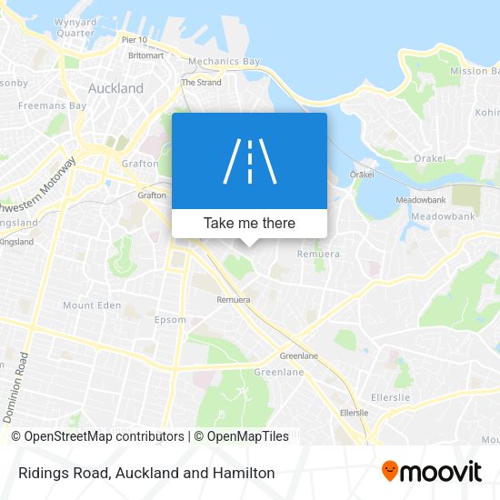 Ridings Road map