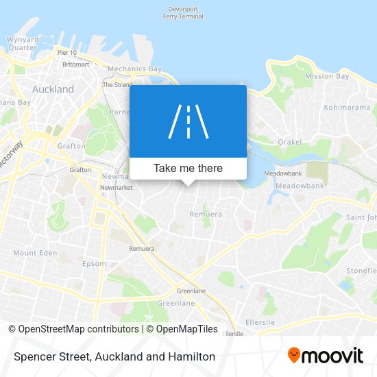 Spencer Street map