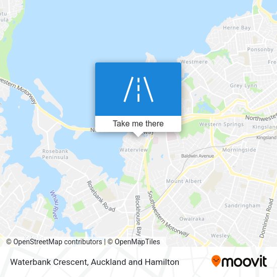 Waterbank Crescent map