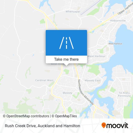 Rush Creek Drive map