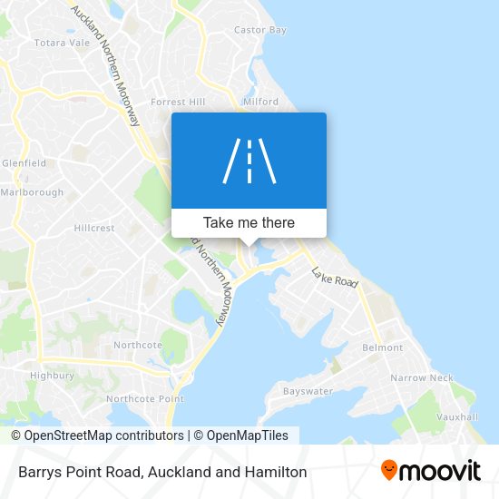 Barrys Point Road map