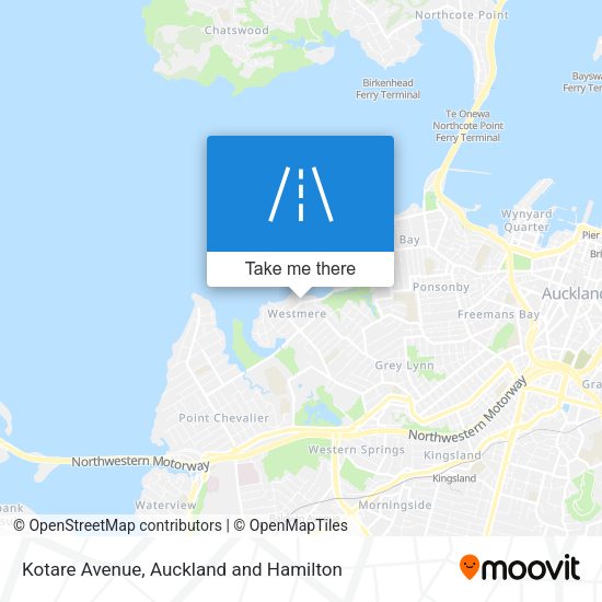 Kotare Avenue map